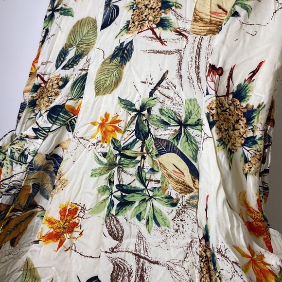 Fab'rik Tropical Print Dress With Double Pocket - Picture 7 of 12